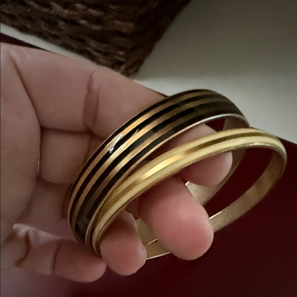 Catherine Popesco Elegant Gold Bangle Set
